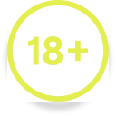 18+ age verification icon